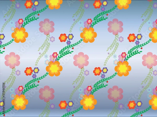 Obraz beautiful Seamless floral pattern background image ..