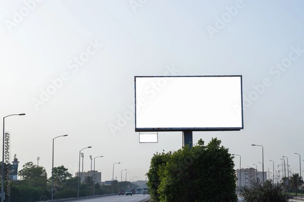 Obraz a large sign for advertising