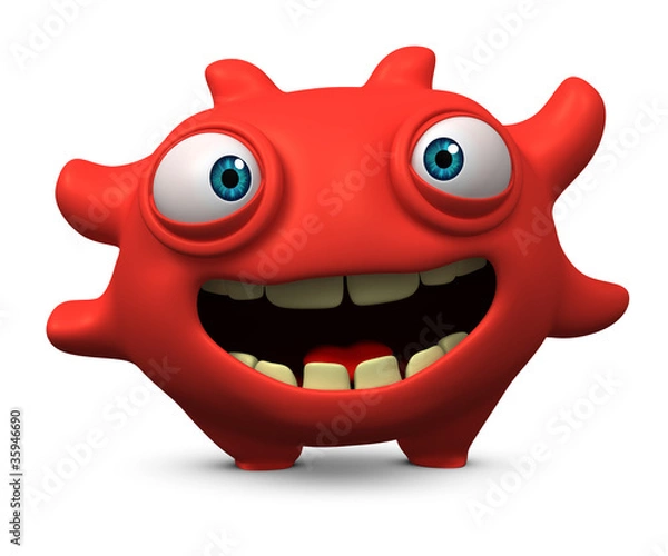 Fototapeta 3d virus