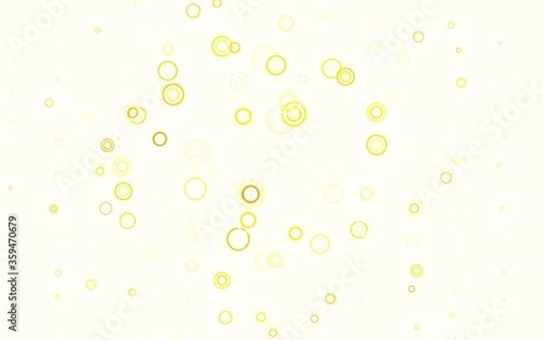 Obraz Light Green, Yellow vector background with spots.