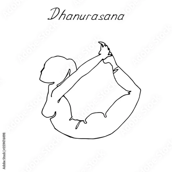 Fototapeta Vector illustration with indoor online physical exercises.