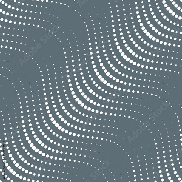 Fototapeta   Vector seamless pattern. Stylish texture with wavy lines from different circles.