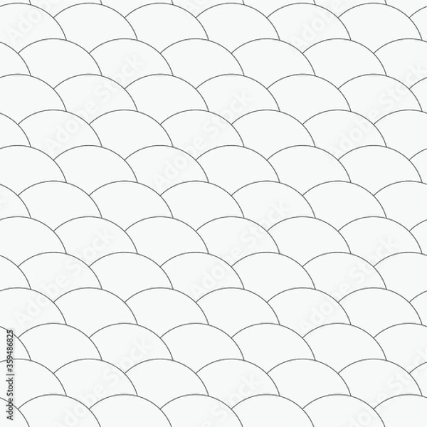 Fototapeta  Vector seamless pattern. Stylish texture with figures from circles. Geometric lattice pattern.