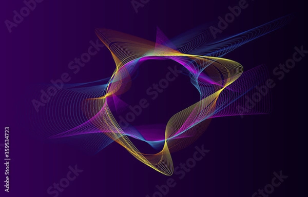 Fototapeta Round abstract colourful background