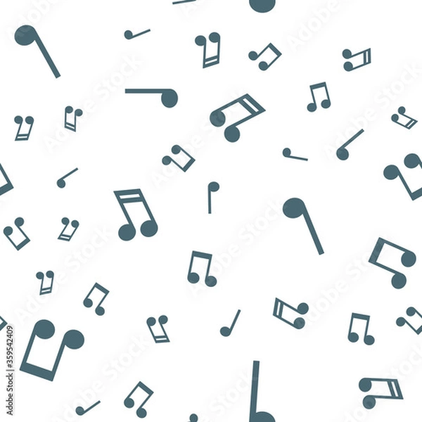 Fototapeta Musical notes seamless pattern. Music note texture background.