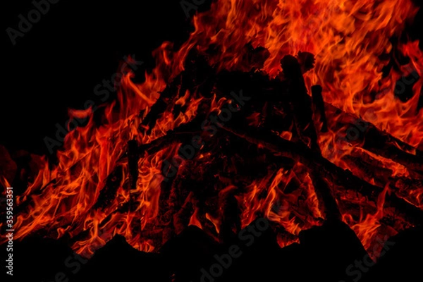 Obraz fire flames background