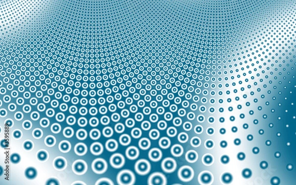 Fototapeta Blue circles pattern background, 