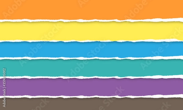 Obraz 破れた紙（カラフル）