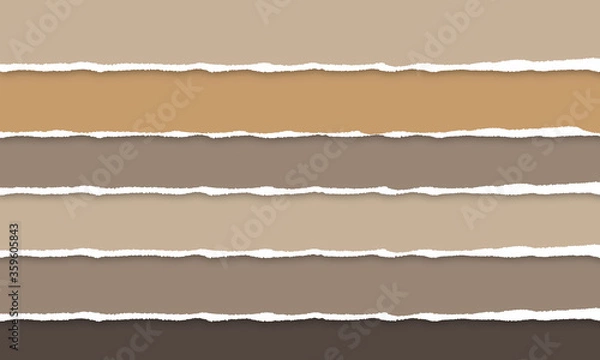 Obraz 破れた紙（茶系）