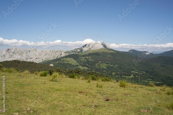 Obraz landscape in basque mountains
