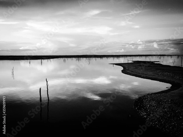 Obraz sunset over the lake