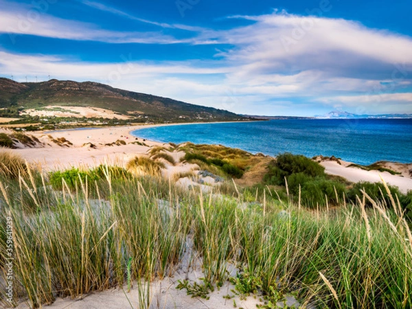 Fototapeta beach of valdevaqueros Tarifa, Andalusia, Spain