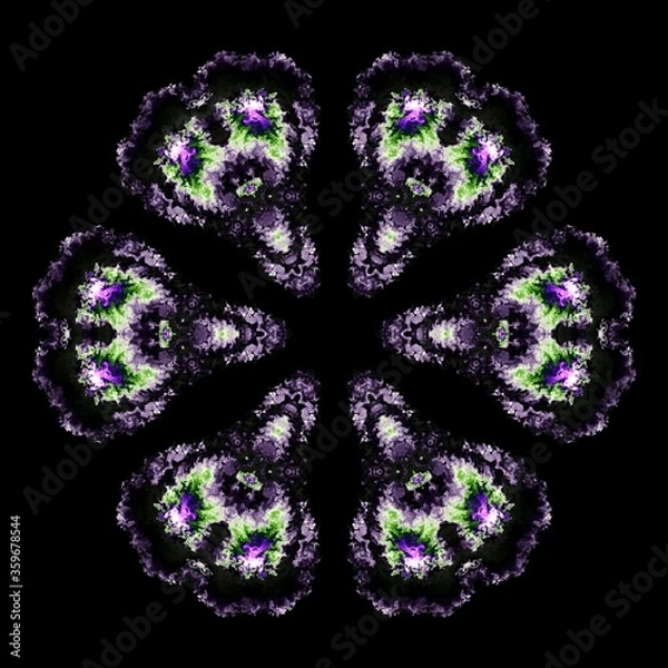 Fototapeta Geometric design, Mosaic of a kaleidoscope, abstract Mosaic Background, colorful Futuristic Background, geometric Triangular Pattern. Mosaic texture. Stained glass effect