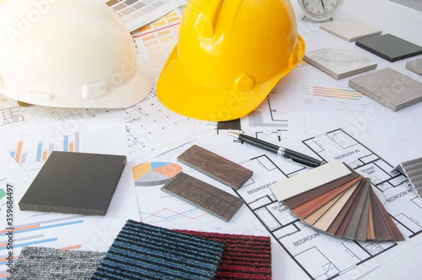 Obraz  Home materials for Engineer and architec.