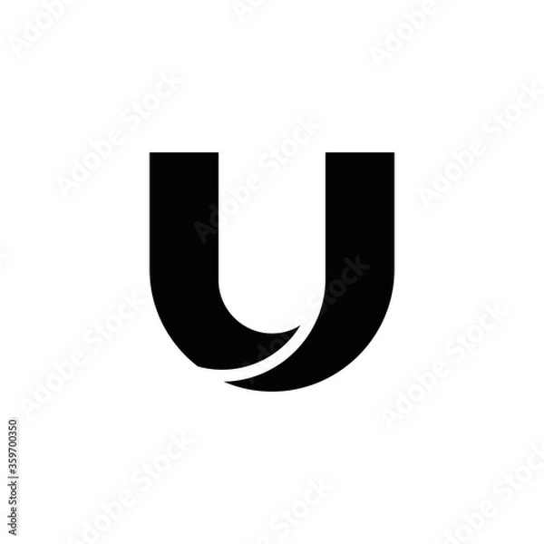 Obraz UU U letter logo design vector