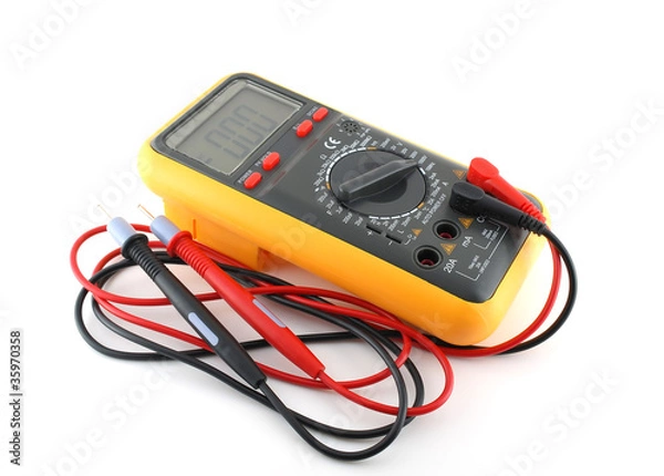 Obraz Multimeter over white