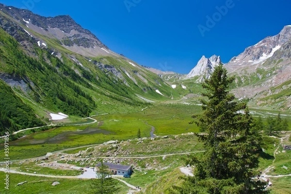 Obraz alpejska dolina