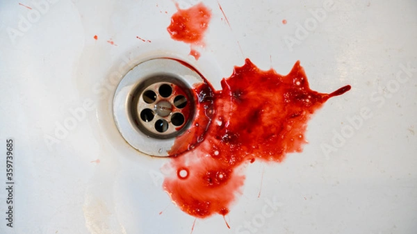 Obraz The blood in the old sink