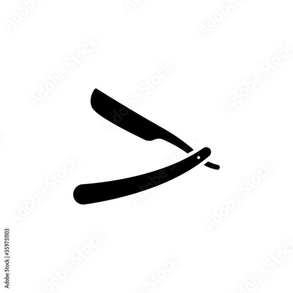 Fototapeta Razor blade icon vector design.