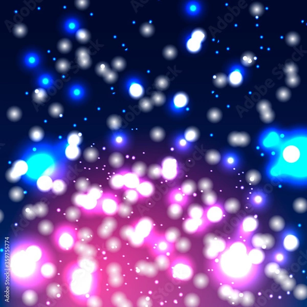 Fototapeta space galaxy lights background vector