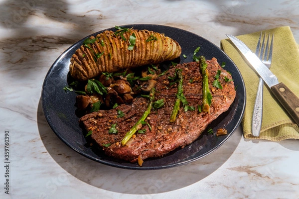 Fototapeta Sirloin Tip Steak Potato