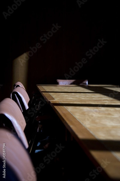 Obraz Darkened boardroom