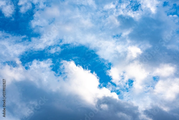 Obraz Blue sky with white clouds