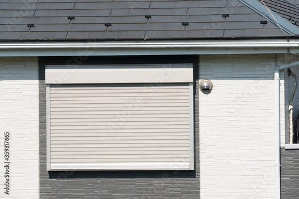 Fototapeta 住宅設備　防犯シャッター雨戸　シャッター雨戸
