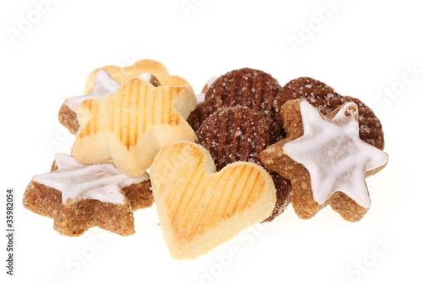 Obraz Weihnachtsplätzchen freigestellt