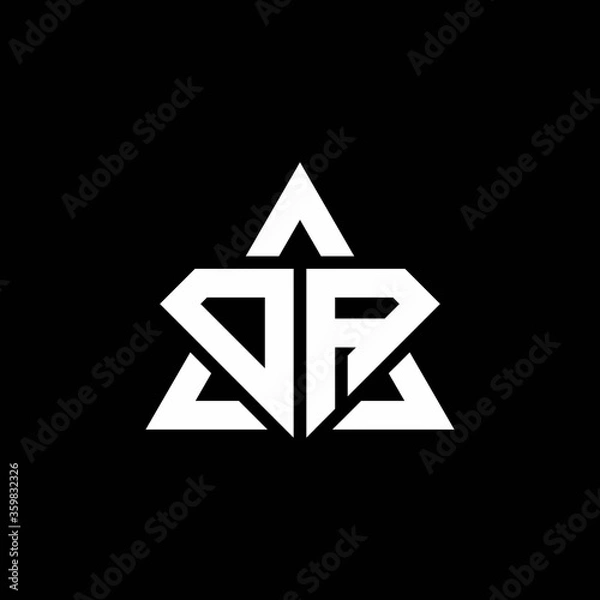 Obraz DA monogram logo with diamond shape and triangle outline