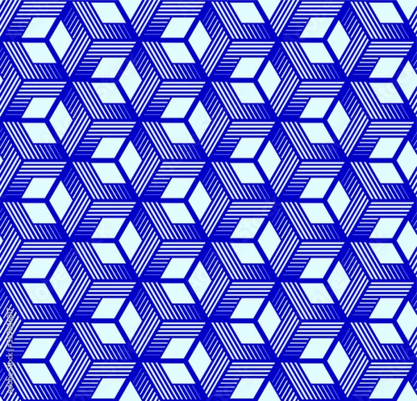 Fototapeta seamless geometric pattern with geometric  shapes,Fabric pattern,Tile pattern,Carpet pattern,Wallpaper pattern,Pottery pattern,Graphic resources,mesh