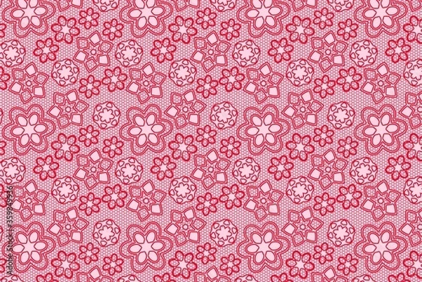Obraz seamless pattern with pink flowers