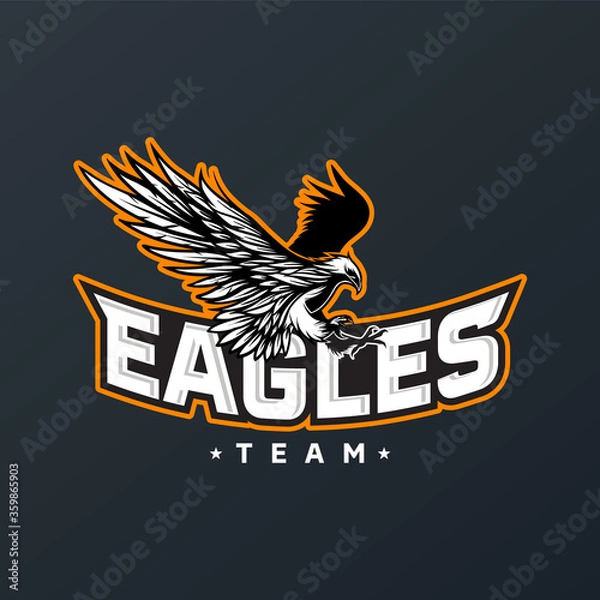 Obraz american eagle with wings