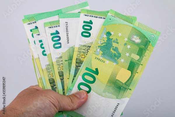 Obraz 100 euro banknotes