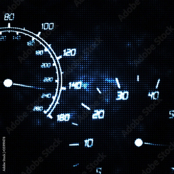 Obraz abstract speedometer and tachometer