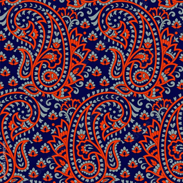 Obraz seamless pattern with paisley