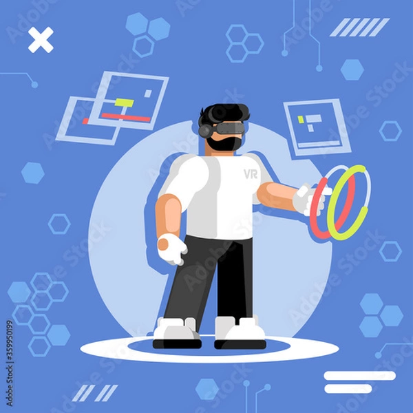 Obraz Virtual reality interface