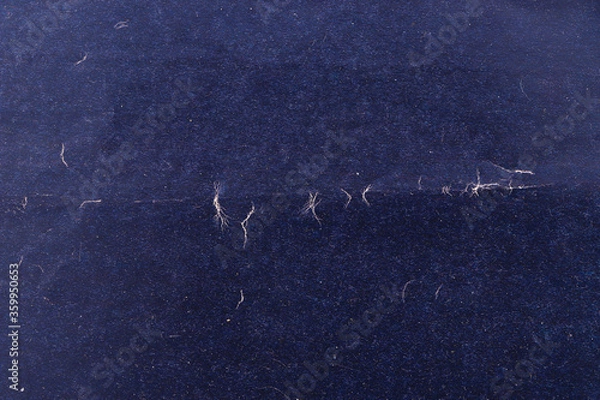 Fototapeta Dark blue shabby paper texture. Empty background.
