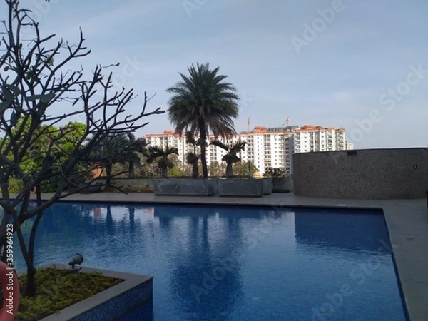 Fototapeta Swimming pool in the hotel