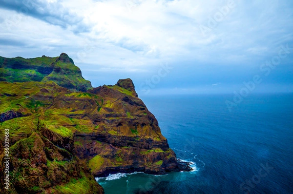 Obraz Beautiful, rocky coastline landscape in Cape Verde