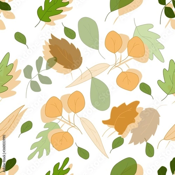 Obraz autumn leaves seamless pattern