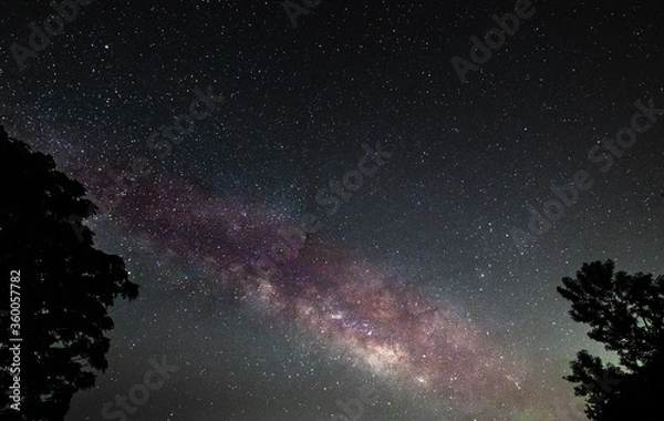 Obraz starry night milky way