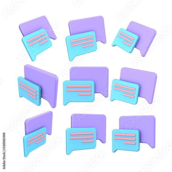 Fototapeta Message 3D icon