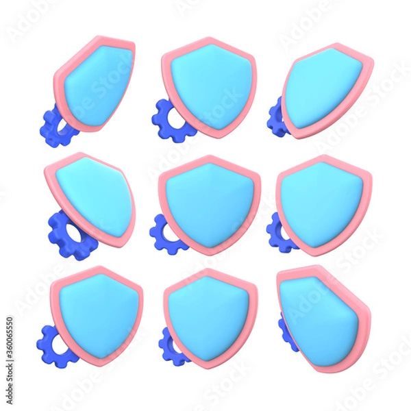 Fototapeta Security 3D icon