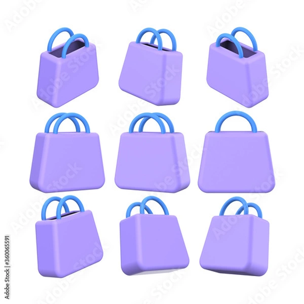 Fototapeta Shopping 3D icon