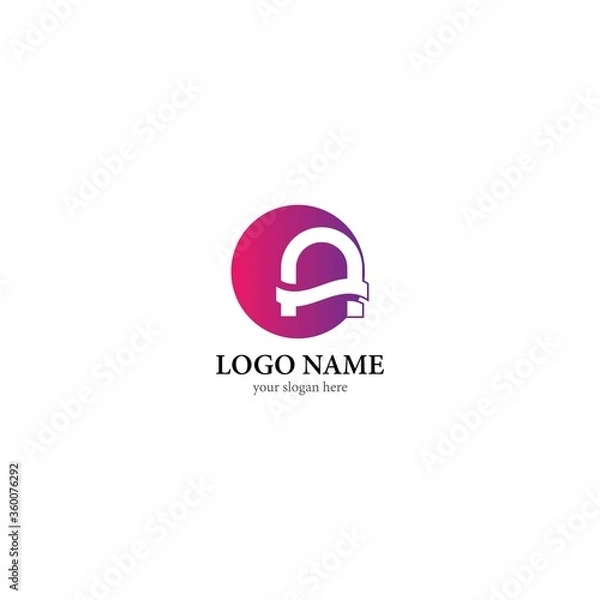 Obraz A Letter logo business template vector icon