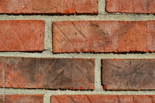 Obraz A Colored Brick Texture Closeup View