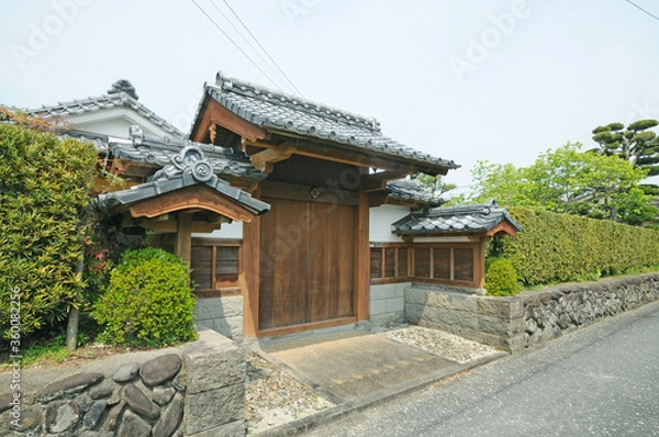 Fototapeta 武家屋敷のある町　出水市麓