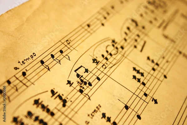 Obraz classical music notes