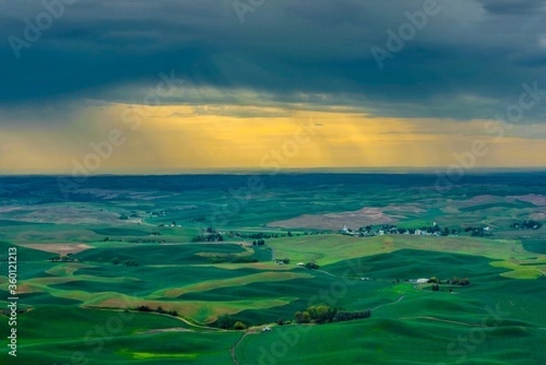 Obraz sunrise over the river